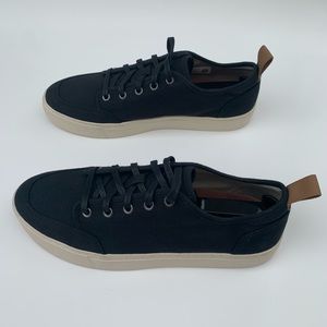 Toms Landen Black Canvas Sneakers size 8.5